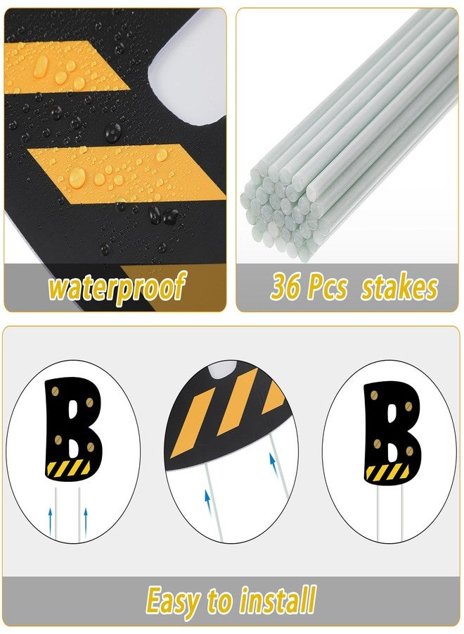 Memorywuu 18 Pcs Construction Happy Birthday Yard Signs with Stakes, 16 Inches Birthday Party Decorations for Boys Girls, Colorful Outdoor Lawn Signs Decorations for Birthday Party - Image 5