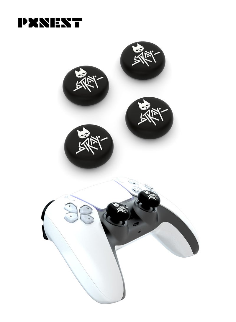 بيكسنست أغطية عصا تحكم متوافقة مع وحدات تحكم PS5 وPS5 Slim وPS5 Pro وPS4، وNintendo Switch Pro وSwitch 2 Pro وSteam Deck، عدد 2 زوج (4 قطع) - Image 1