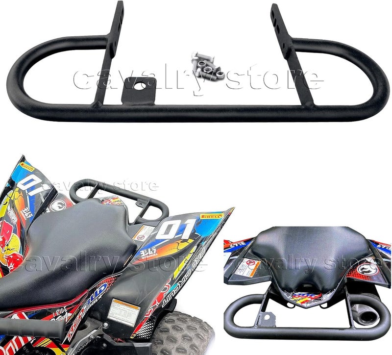 CAVALRY Rear Grab Bar Bumper Polaris Predator 500 Black 2003-2007 - Image 1