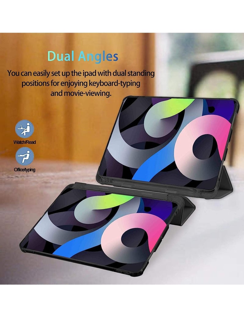 iPad Air 4 Case 2020, iPad Air 4th Generation Case with Pencil Holder [Full Body Protection + Apple 2nd Pencil Charging and Auto Wake/Sleep] Smart Stand Cover Case for iPad Air 4 10.9 - Image 4
