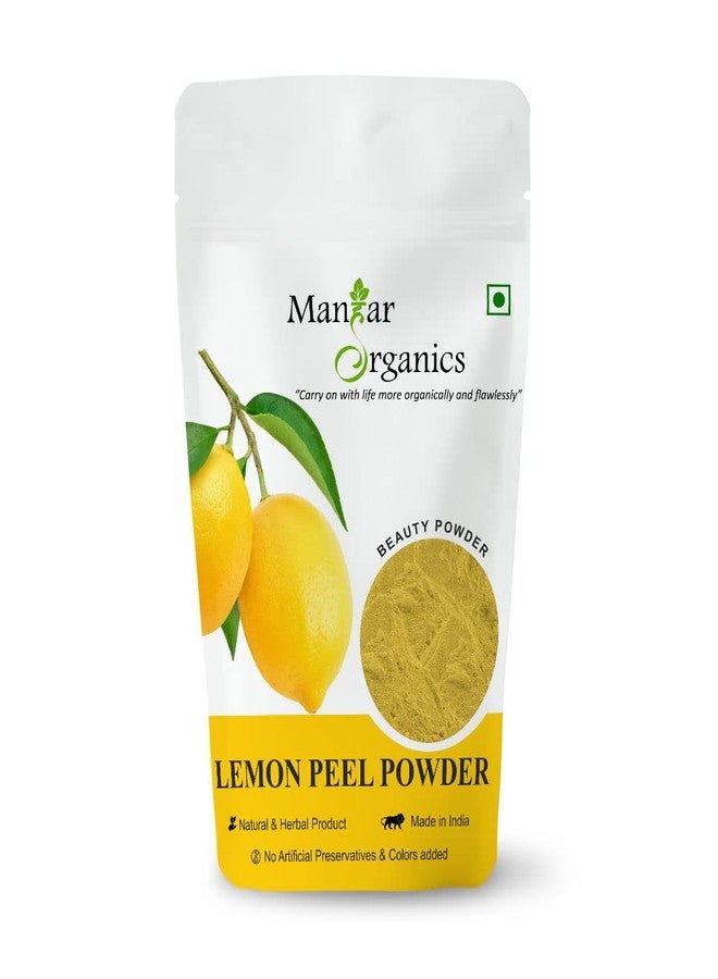 ManHar Organics Pure Lemon Peel Powder for Face Pack, Scrubbing, Exfoliation Skin Care Mask 1KG - Nimbu Chilka Powder | Citrus Limon | With Vitamin C - Image 1