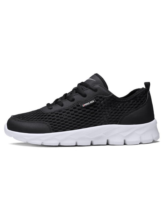 Double Star Shuangxing Men's Running Shoes, Summer Lightweight Breathable Large Mesh Casual Shoes, Spring Mesh Soft-soled Sneakers For Men, 98, Jade Black, Size 45 - Image 3
