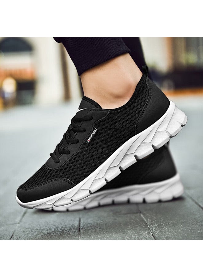 Double Star Shuangxing Men's Running Shoes, Summer Lightweight Breathable Large Mesh Casual Shoes, Spring Mesh Soft-soled Sneakers For Men, 98, Jade Black, Size 45 - Image 4
