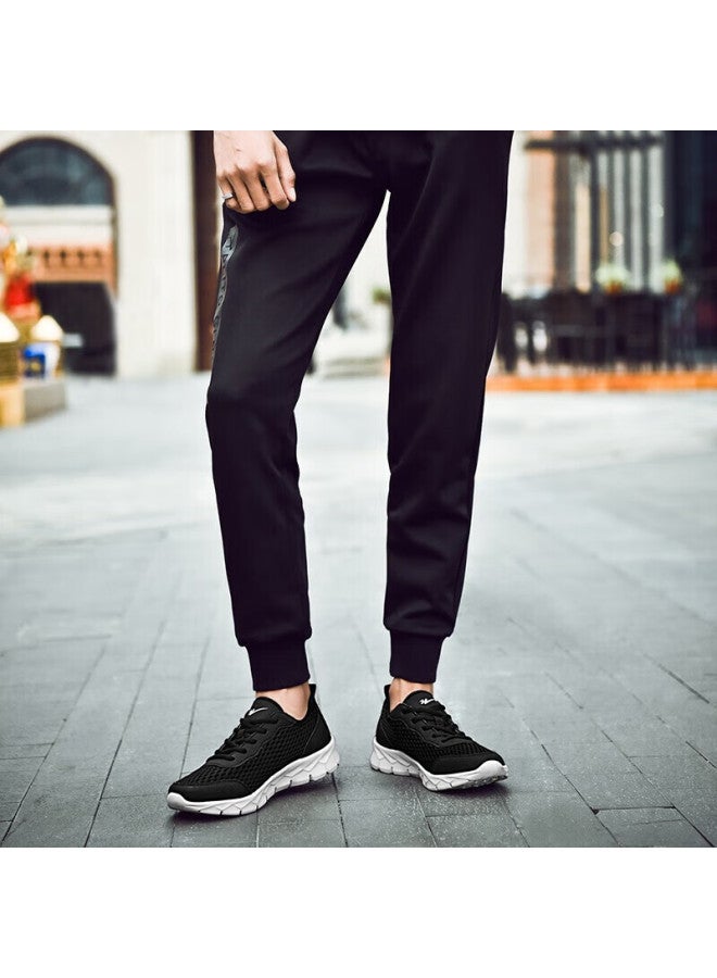 Double Star Shuangxing Men's Running Shoes, Summer Lightweight Breathable Large Mesh Casual Shoes, Spring Mesh Soft-soled Sneakers For Men, 98, Jade Black, Size 45 - Image 5
