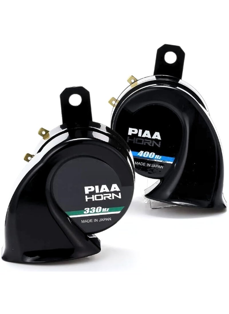 PIAA Piaa 85115 Superior 112Db 330Hz and 400Hz Twin Tone Bass Horn, Black  - Image 1
