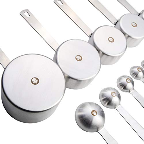 Babish 10-Piece Stainless Steel Measuring Cups & Spoon Set - Image 2