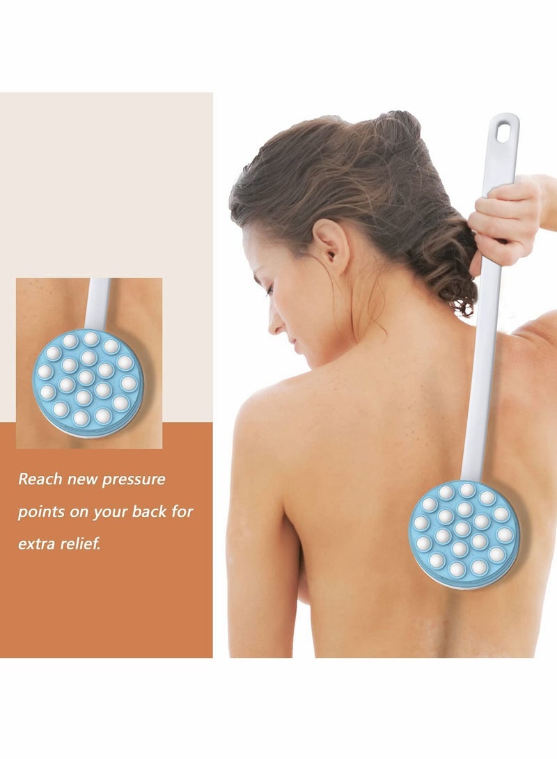 Lotion Applicator and Massager, Handheld Long Handled Easy Reach Roll-On for Sunscreen, Cream, Shower Gel on Back, Legs Feet - Image 2