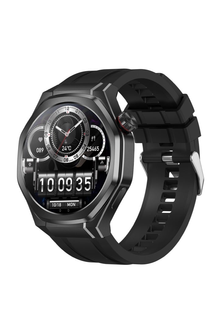 RollsTimi  Men's Watches Smartwatches Sports Watches Waterproof  High-Definition Screen Voice Assistant Health Monitoring Bluetooth Calling Watch5ultra Black - Image 1