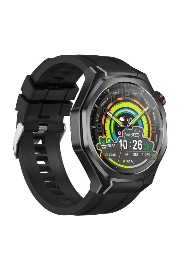 RollsTimi  Men's Watches Smartwatches Sports Watches Waterproof  High-Definition Screen Voice Assistant Health Monitoring Bluetooth Calling Watch5ultra Black - Image 3