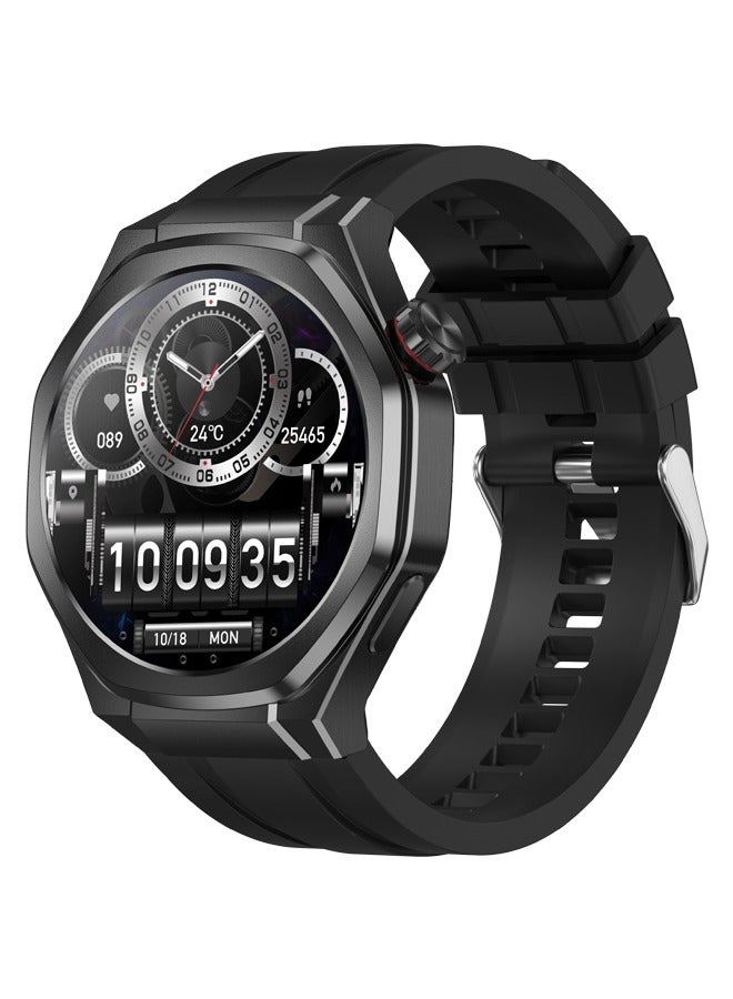 RollsTimi  Men's Watches Smartwatches Sports Watches Waterproof  High-Definition Screen Voice Assistant Health Monitoring Bluetooth Calling Watch5ultra Black - Image 1