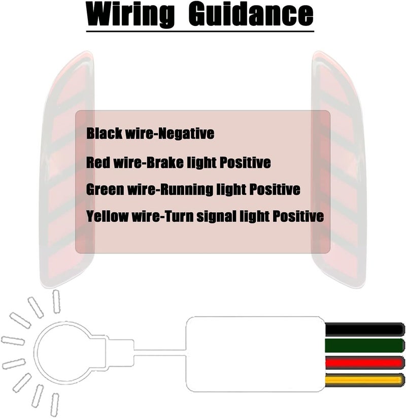 PGTOPONE Red LED Rear Bumper Reflectors for Toyota Corolla Cross - Image 2