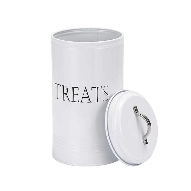 Brightalk Treat Jar with Lid Cookies Treat Container Counter Top Canister Decorative Storage Container for Farmhouse Kitchen