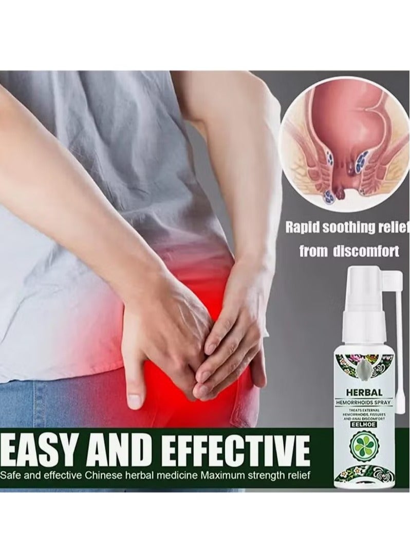 EELHOE (3pcs)Natural Herbal Hemorrhoids Relief Spray - Holistic Treatment for External and Internal Hemorrhoids with 100% Natural Herbal Extracts Formula - Image 5