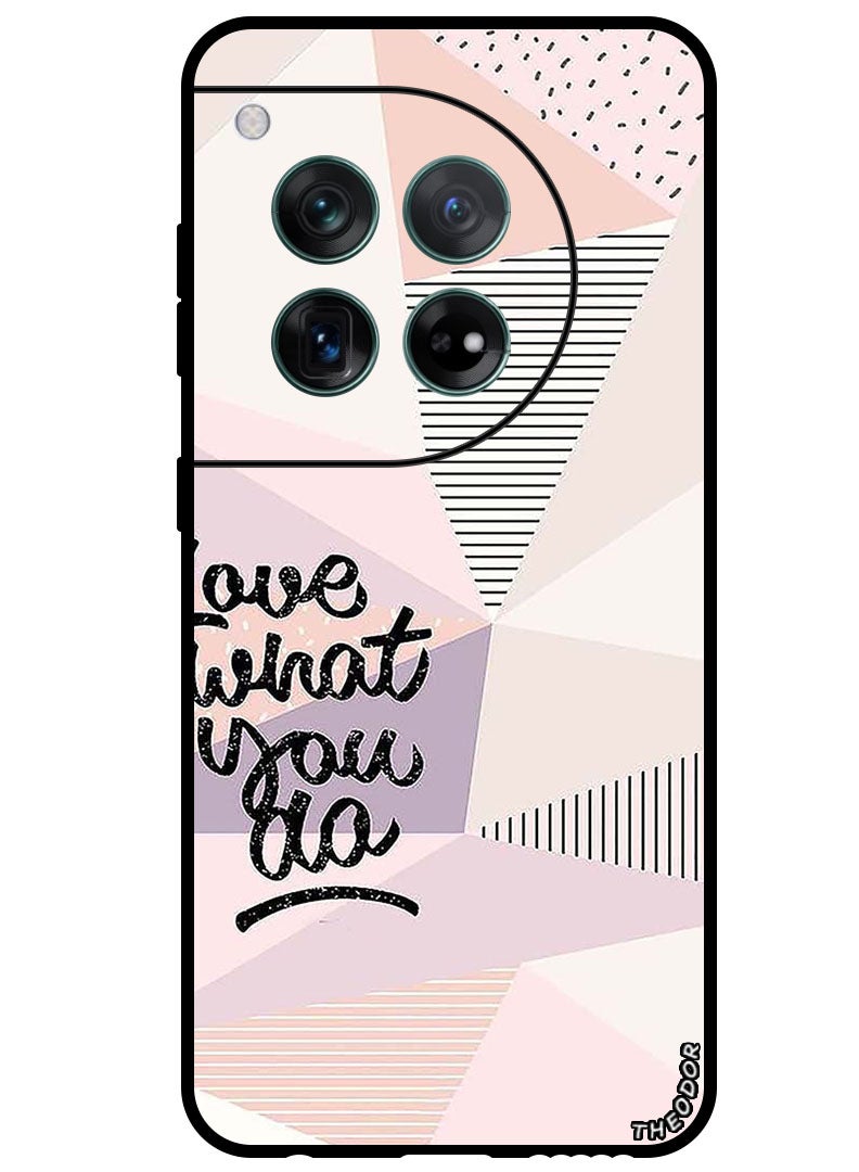 Theodor Protective Case Anti Scratch Shock Proof Bumper Cover For OnePlus 12 Love What You Do - Image 1