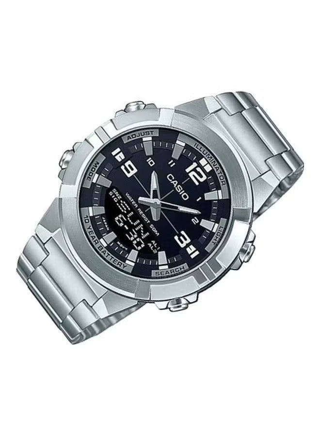 كاسيو ساعة يد رجالية أنالوج – AMW-870D-1AVDF – 44 ملم – فضي - Image 2