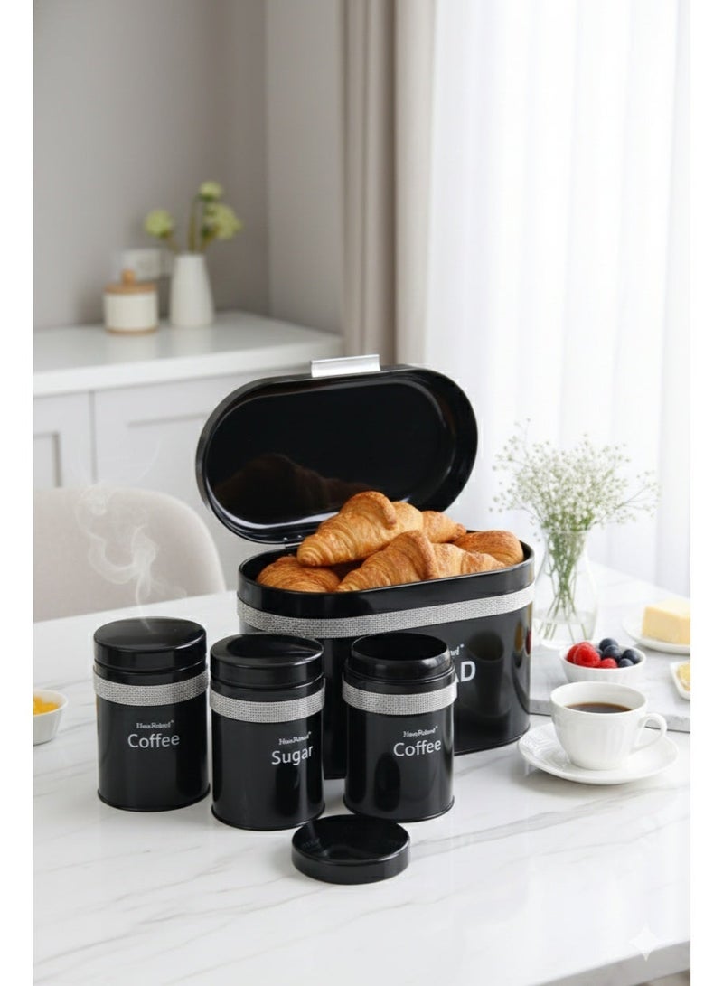 HausRoland Tea and coffee storage jars with Big Jar for baking storage - Image 3
