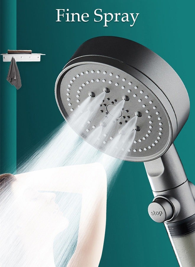 DUNISO Filtered Shower Head with Handheld, High Pressure Water Flow and Multiple Spray Modes Shower Head with Filter, Power Wash for Hard Water, Showerhead with ON/OFF Switch for Pets Bath - Image 2