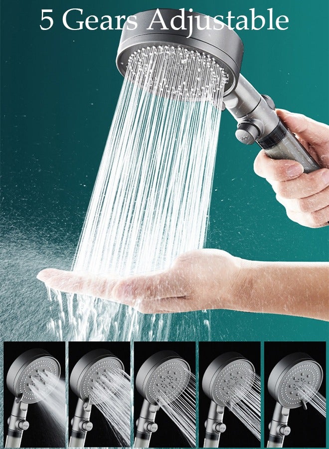 DUNISO Filtered Shower Head with Handheld, High Pressure Water Flow and Multiple Spray Modes Shower Head with Filter, Power Wash for Hard Water, Showerhead with ON/OFF Switch for Pets Bath - Image 5