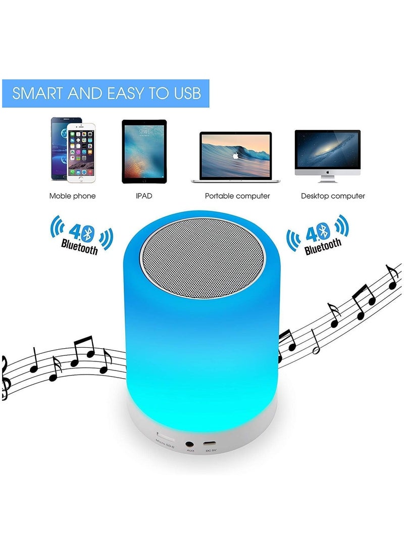 Smars CL-671 LED Touch Lamp Wireless Bluetooth Speaker with TF Card/Aux/Speaker Phone, FireWire