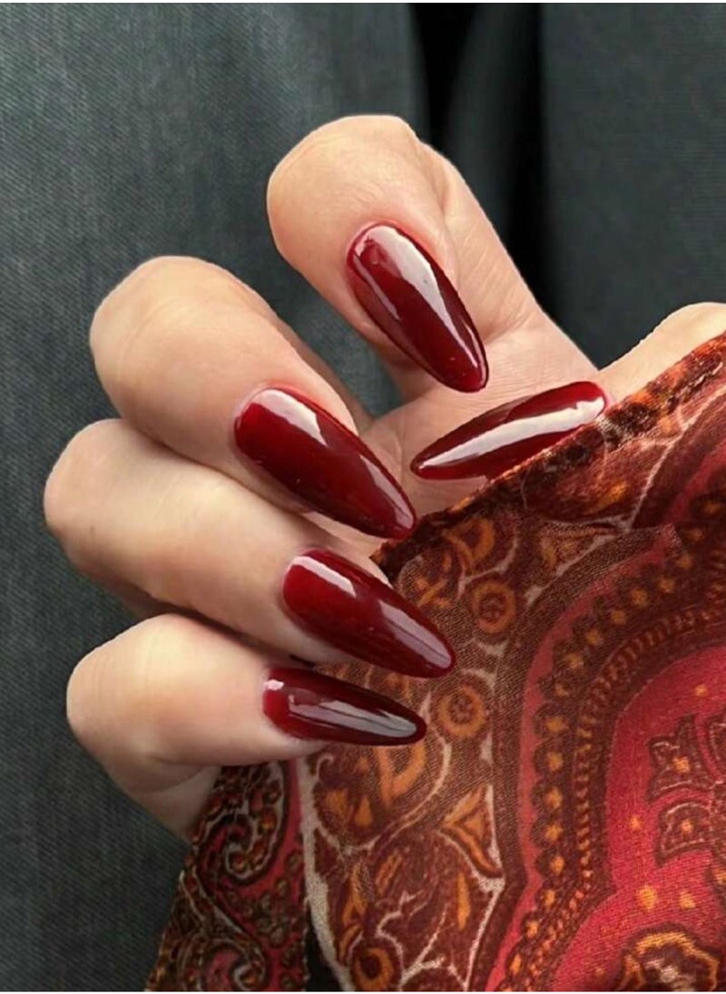 Shein Red Nail Art Decorations - 60pcs  - Image 1