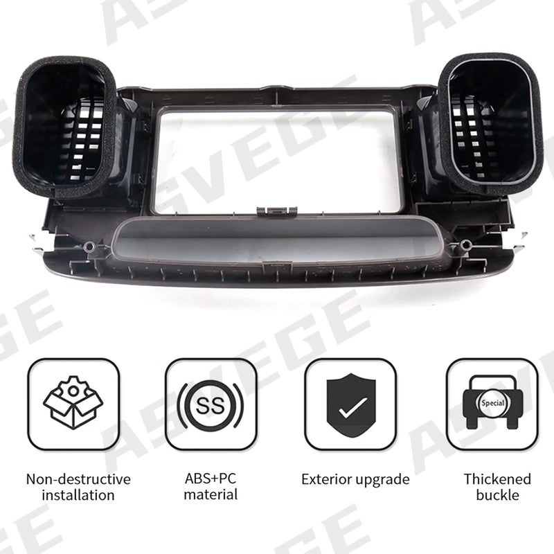 ASVEGE 3 pcs Center Dash AC Outlet Air Vent Panel for Toyota Camry 2003-2006 55650-AA020-E0, Beige Brown - Image 4