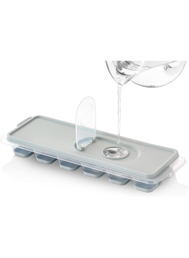 ORGANiZERS Ice Cube Tray With Easy Release Base Removable Lid, 15 Cubes, Bpa Free, Grey - Image 3