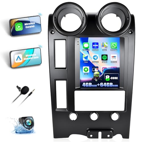 AMprime [4+64G] 8-Core Android 15 Car Stereo for Hummer H2 2002-2007 with Wireless Carplay&Android Auto,9.7 Inch Touch Screen Car Radio with GPS WiFi Bluetooth FM/RDS SWC Dual USB/AUX-in+Backup Camera - Image 1