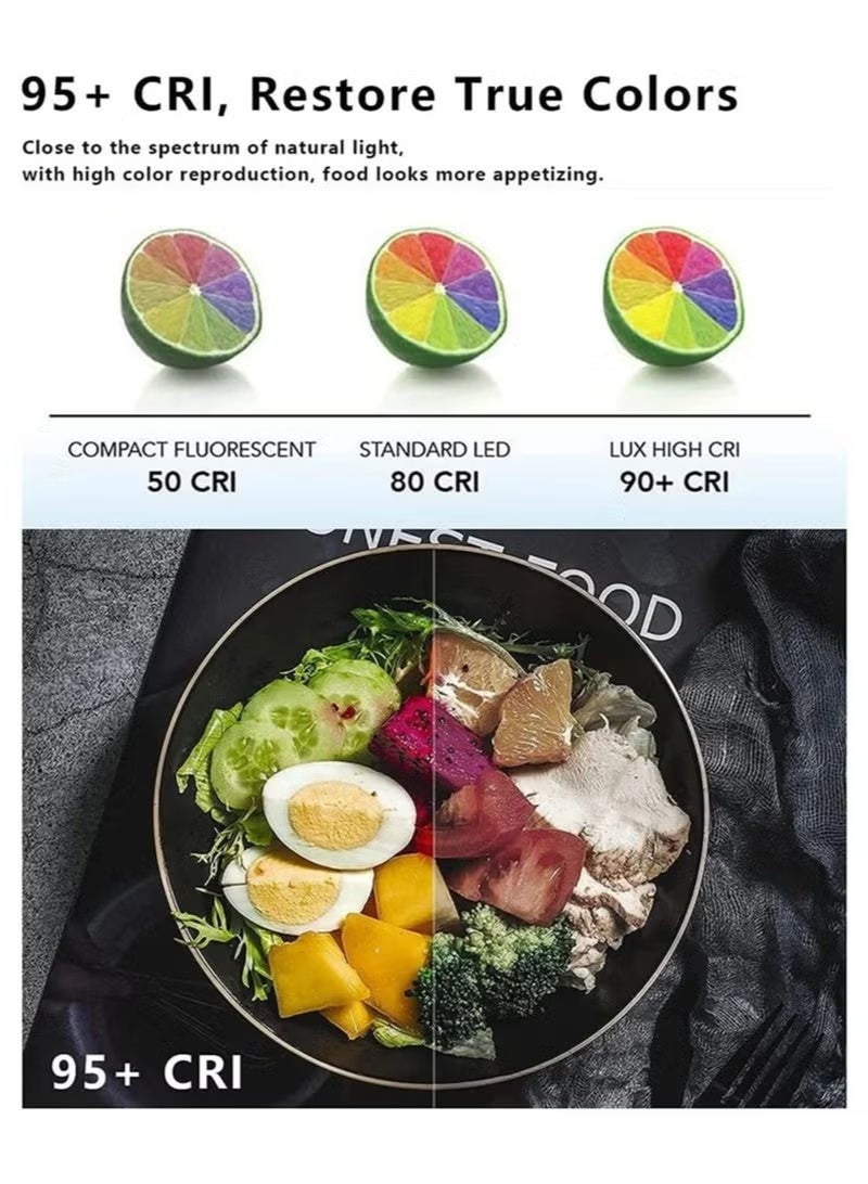 زونبون مصباح فيديو W140 RGB، لوحة إضاءة LED محمولة للكاميرا 0-360 درجة لون كاملة، CRI95+ 2500K-9000K قابلة للتعتيم 20 تأثير إضاءة، إضاءة LED قابلة لإعادة الشحن 3100 مللي أمبير/ساعة للتصوير الفوتوغرافي ومؤتمرات الفيديو وTikTok - Image 4