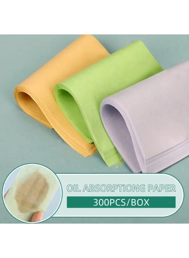 KIMHOME 300 ورقة لامتصاص الزيت للبشرة الدهنية - خالية من العطور، أداة مكياج سهلة الاستخدام - Image 3
