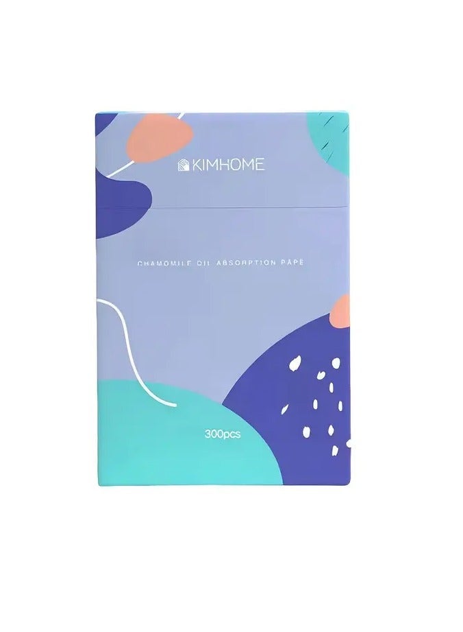 KIMHOME 300 ورقة لامتصاص الزيت للبشرة الدهنية - خالية من العطور، أداة مكياج سهلة الاستخدام - Image 2