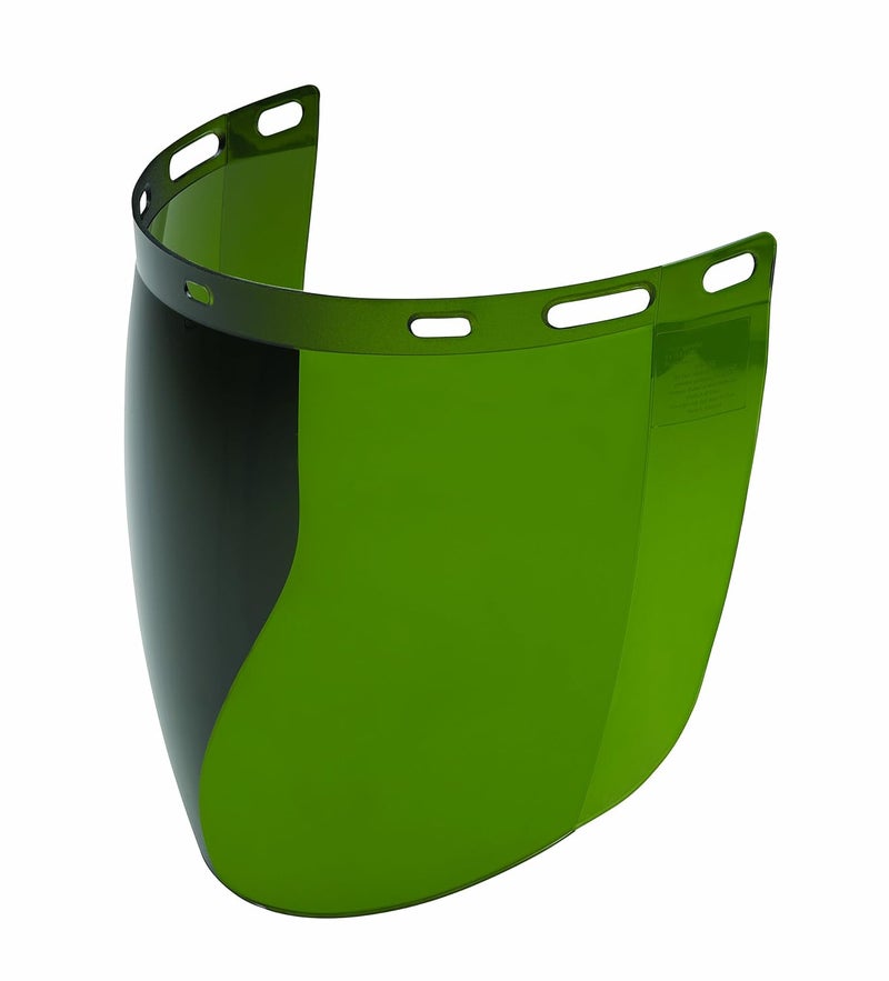 685 Venom Cylindrical Molded Contemporary Replacement Headgear Visor, IR Filter Shade 5.0 Lens, 9" x 15.5" x .06"