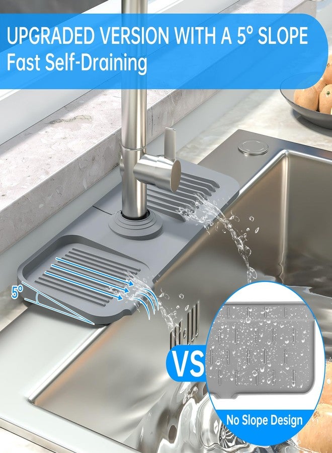NiHome Silicone Faucet Splash Guard, Kitchen Sink Splash Guard, Sink Protectors for Kitchen Sink, Faucet Mat for RV Bathroom Laundry Room Kitchen, Fits Faucets up to 2.5 Inches - Image 3