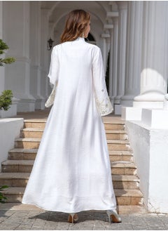 Abaya Embroidered Robe Evening Dress. White. - pzsku/Z015A7653194E73FFD512Z/45/_/1731410696/4c144dbc-27ab-4916-bb88-512f67f771c6