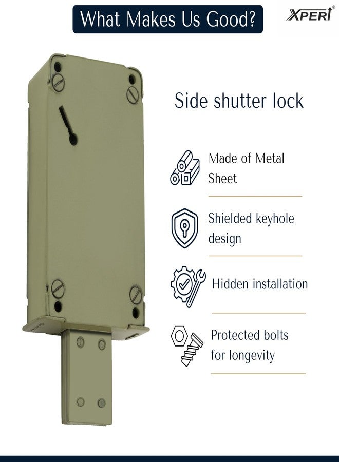 Xpert Navy Side Shutter Lock by Xpert, 1 Unit (Made of Metal Sheet Material), Used as Shutter Lock for Shop & Factories. Locks for Shutter - Image 3