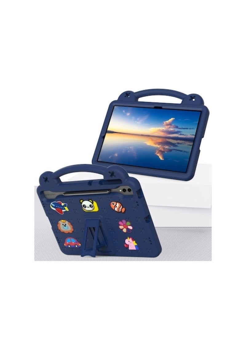 مناسب لحاوية حماية جهاز لوحي Samsung Tab S9 Fe+12.4، حاوية مقاومة للسقوط من EVA كرتونية مع حامل يدوي للتصميم الذاتي للأطفال لـ S9FE - Image 2