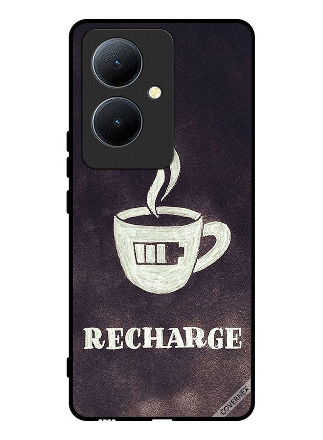 Protective Case Cover For Vivo Y78 5G Coffee Recharge