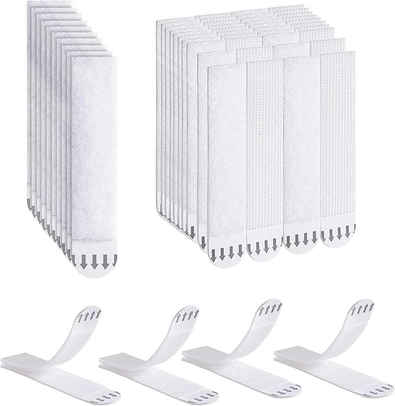 Tazweeq Large Picture Hanging Strips Heavy Duty, 32-Pairs Adhesive Hook and Loop Mounting Tapes, No Nails Picture Hangers for Frame Hanging Poster Strips Decorations - Image 1