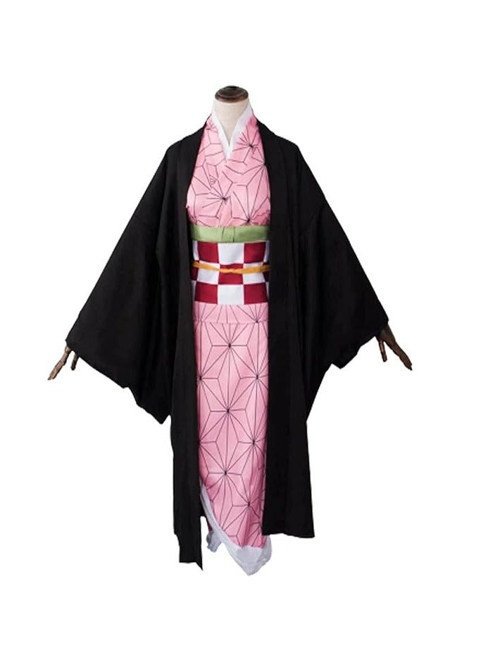 Cosplay Demon Slayer: Kimetsu no Yaiba Kobe Uchisako Costume Wearing Kimono Full Cosplay Costume (Size M) - Image 4