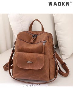 PU Leather Backpack Purse for Women Fashion Multipurpose Design Handbag Ladies Shoulder Bags Travel Backpack, Brown, 12“*11“*5“, Travel Backpacks - pzsku/Z015AD55ABC96456C0149Z/45/_/1727686128/1aa8a213-36a6-4e5c-b1bf-3dbb41136dab