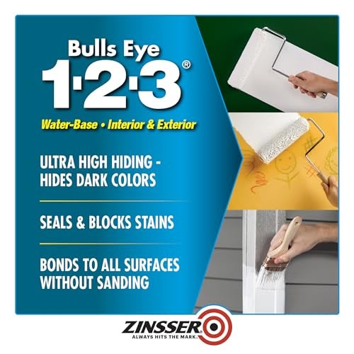 Zinsser 1 Quart Bulls Eye 1-2-3 Primer Sealer Stain Killer - Image 2