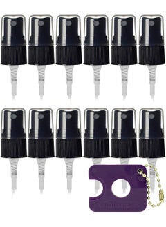 Spray Bottle Tops For Essential Oil Bottles. Reduce, Reuse and Recycle Your Empty EO Containers and Bottles With Our Fine Mist Sprayer Replacement Pump (Black) by Got Oil Supplies