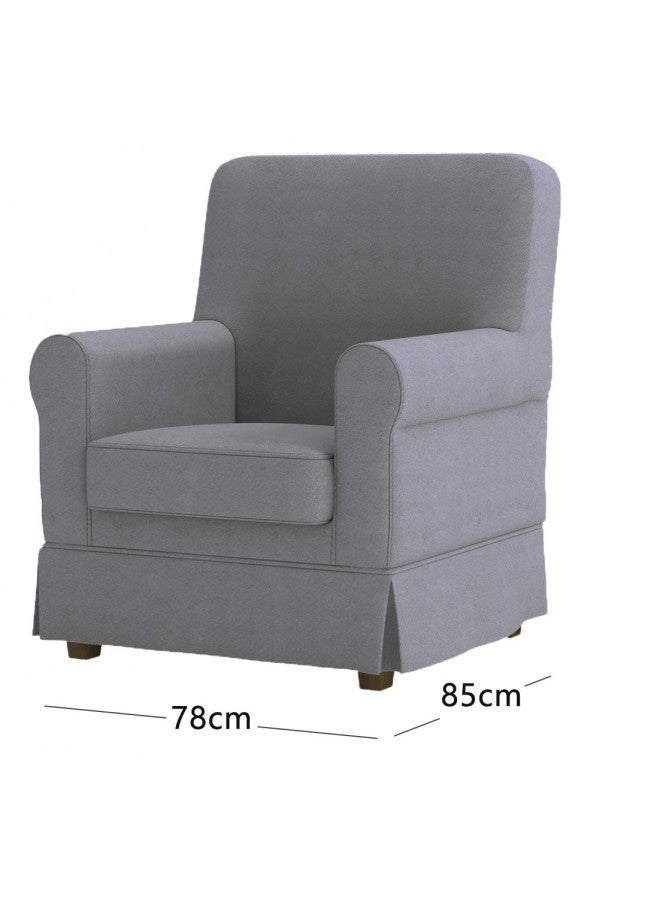 Custom Slipcover Replacement The Ektorp Jennylund Cover Replacement is Custom Made Compatible for Ikea Jennylund Chair. an Armchair Sofa Slipcover Replacement (cotton light gray)  - Image 4