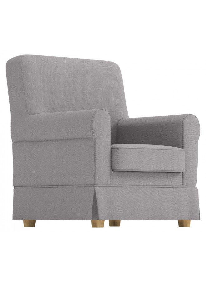 Custom Slipcover Replacement The Ektorp Jennylund Cover Replacement is Custom Made Compatible for Ikea Jennylund Chair. an Armchair Sofa Slipcover Replacement (cotton light gray)  - Image 1
