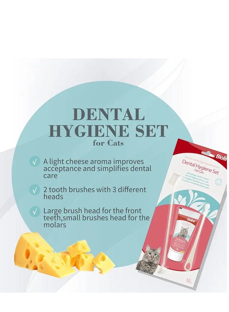 Bioline مجموعة العناية بالأسنان من بيول لاين، تنظف الأسنان وتنعش النفس بنكهة الجبنة - 50 جرام - Image 3