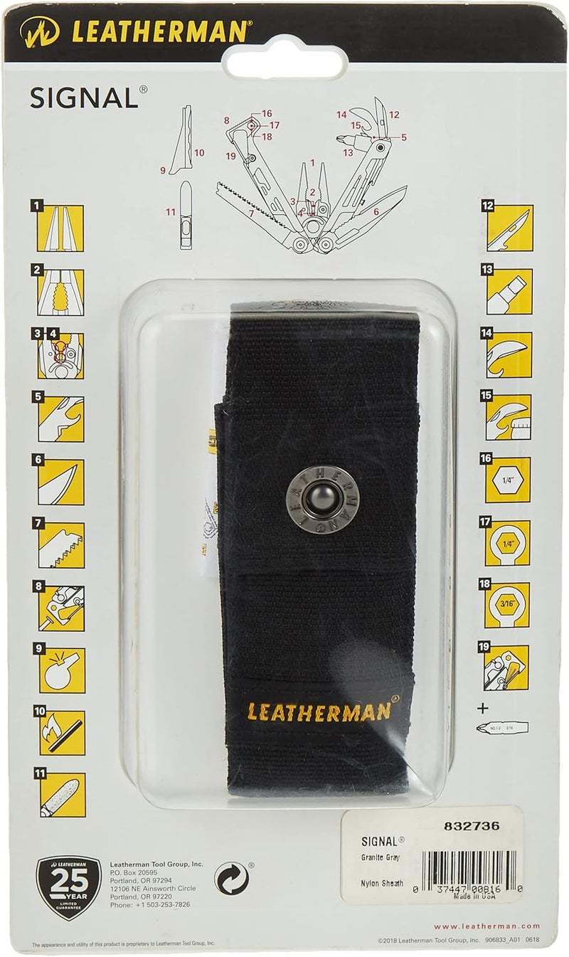LEATHERMAN أداة متعددة Leatherman Signal™ مع حقيبة - رمادي - Image 4