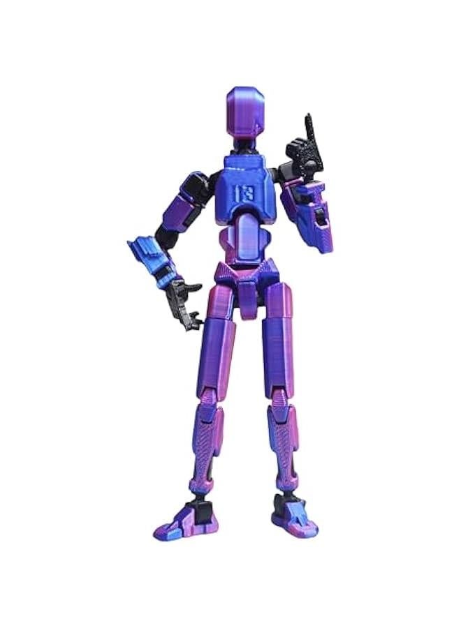 Dummy13 Action Figure Set | Pre-Assembled 3D Printed Titan and Robo Figures | Highly Articulated Robot Toys with Interchangeable Accessories |  for Collectors and Hobbyists (red Green) - Image 3