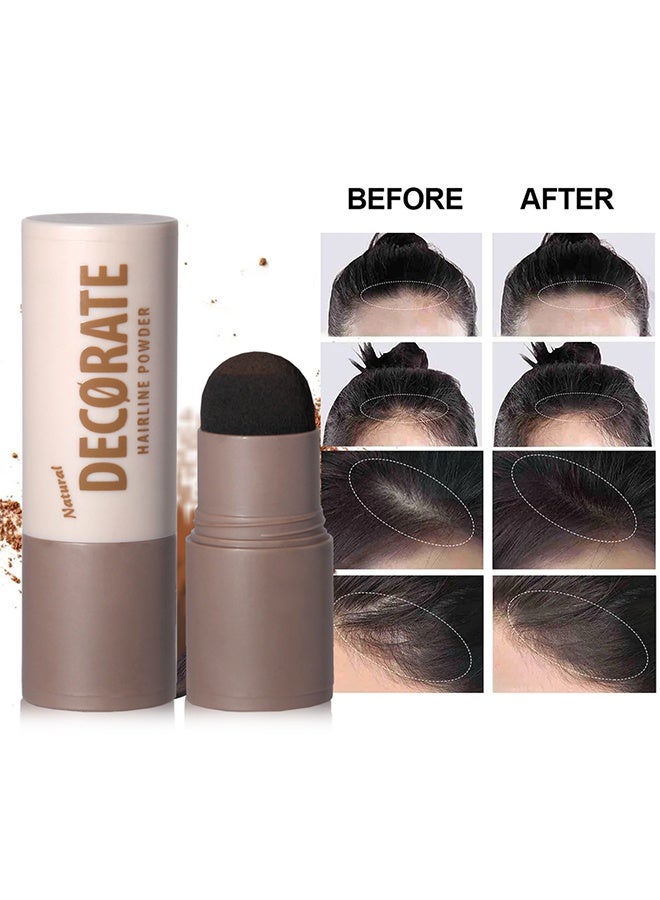 maffick Hairline Powder , Repair Stick, Natural Brown Shade Hairline Powder,Shadow Sponge Pen Waterproof Hair Root Concealer For Thinning Hair Root Touch-Up #01 - Image 3