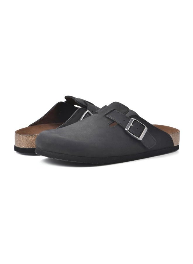 WHITE MOUNTAIN womens Bari Clog Black/Leather, 42.5 EU - Image 2