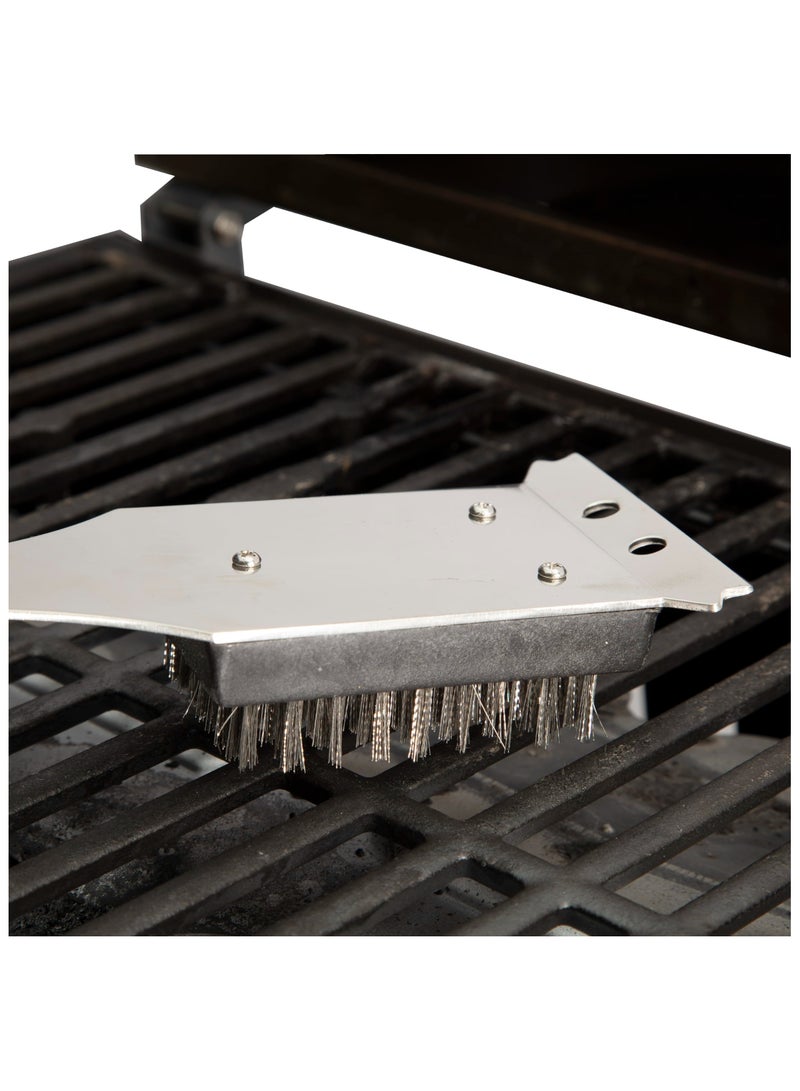 Cuisinart Grill Brush and Scraper for Barbecue, Grill Brush for Outdoor Grill with Extended, Large and Replaceable Stainless Steel Bristles Head, No Scratch for BBQ Grill Brush for Any Grill (Silver)  - Image 5
