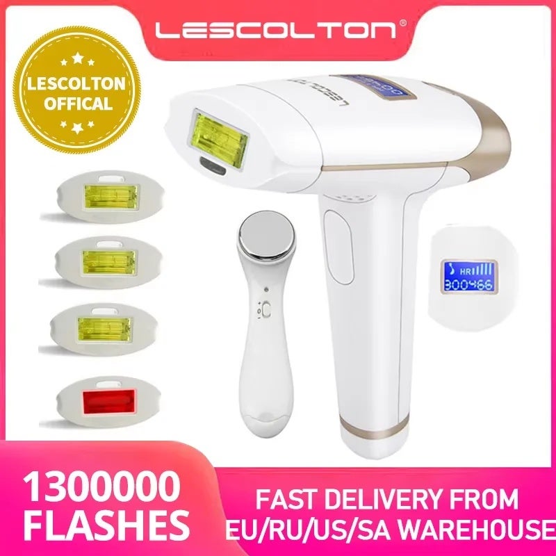 ليسكولتون جهاز إزالة الشعر بالليزر Lescolton IPL Hair Removal 1000000 Flashes Laser Epilator LCD Display Home T009i Permanent Bikini Trimmer Electric depilador - Image 2
